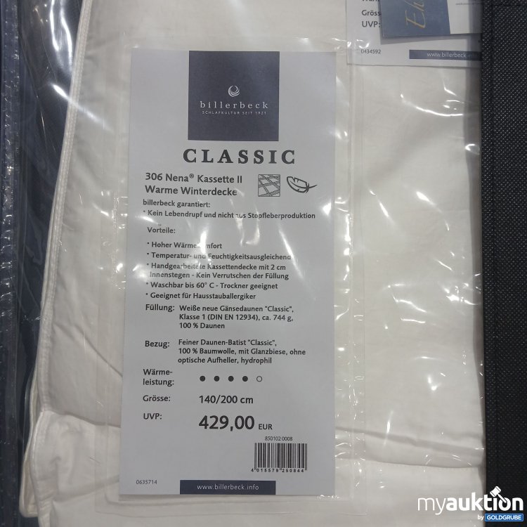 Artikel Nr. 959163: Billerbeck Classic 306 Nena Kassette || Warme Winterdecke 140x200