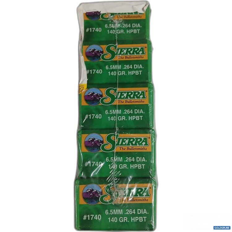 Artikel Nr. 978163 Artikel Nr. 978163: Sierra 6.5mm .264 Dia. 140 gr. HPBT 12x140 gr 5x