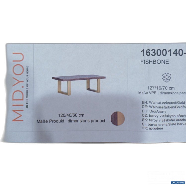 Artikel Nr. 983163: Mid.You Fishbone Tisch 127/16/70cm 16300140-06