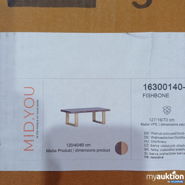 Artikel Nr. 983163: Mid.You Fishbone Tisch 127/16/70cm 16300140-06