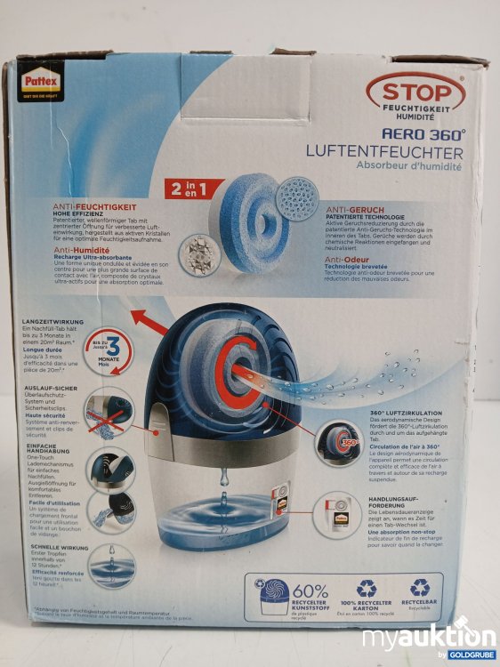 Artikel Nr. 996163: PATTEX Luftentfeuchter Aero 360° 2in1