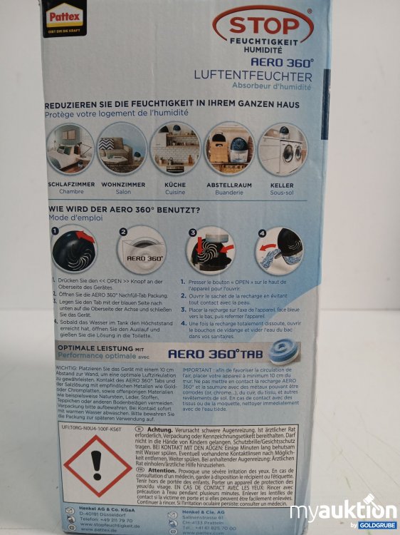 Artikel Nr. 996163: PATTEX Luftentfeuchter Aero 360° 2in1