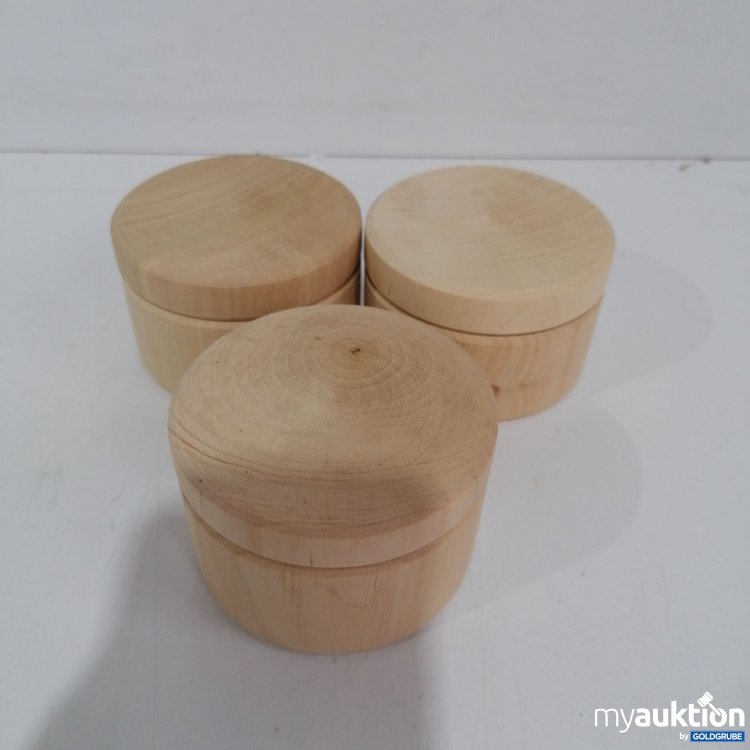 Artikel Nr. 840164: Aufbewahrungsboxen mit Deckel Holz 7.5x5cm