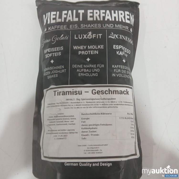 Artikel Nr. 977164: Vielfalt erfahren Tiramisu Geschmack 1kg Speiseeispulver