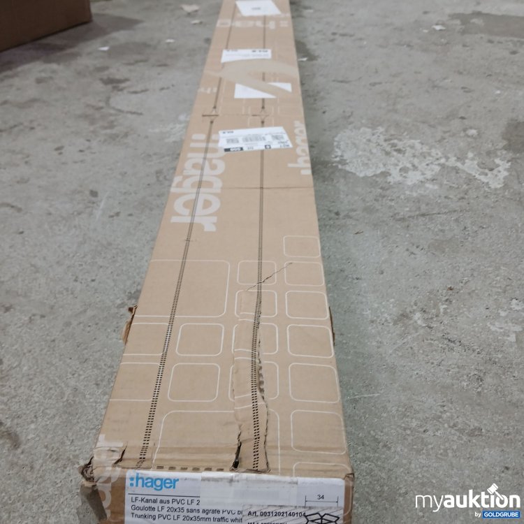 Artikel Nr. 439165 Artikel Nr. 439165: Hager LF Kanal aus PVC 20x35mm LF2003509016 40m