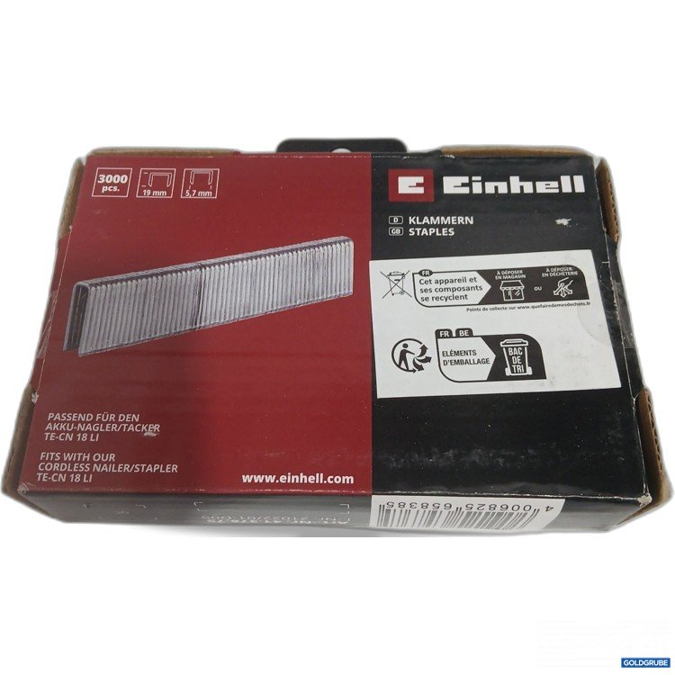 Artikel Nr. 882165 Artikel Nr. 882165: Einhell Klammern 3000Stk 19mm 5,7mm 41.378.75