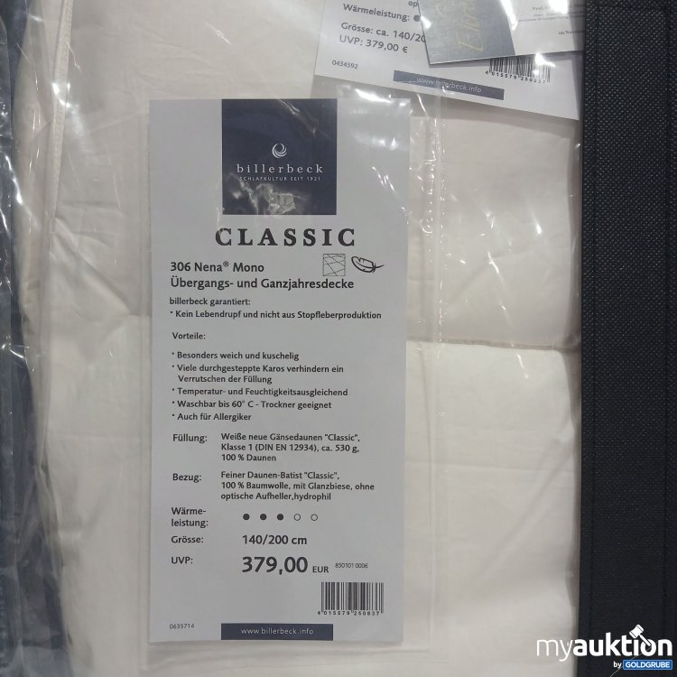 Artikel Nr. 959165: Billerbeck classic 306 Nena Mono Übergangs und Ganzjahresdecke 140/200cm 