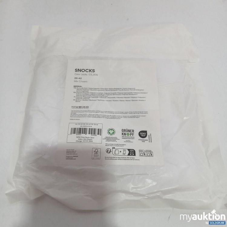 Artikel Nr. 433166: Snocks Crew Socks Mix Cheers 2Pcs.