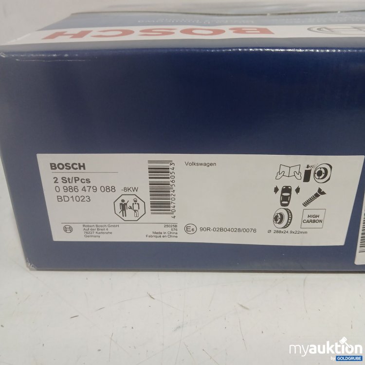 Artikel Nr. 463166 Artikel Nr. 463166: Bosch Bremsscheiben 2Stk Volkswagen 0986479088 8KW BD1023