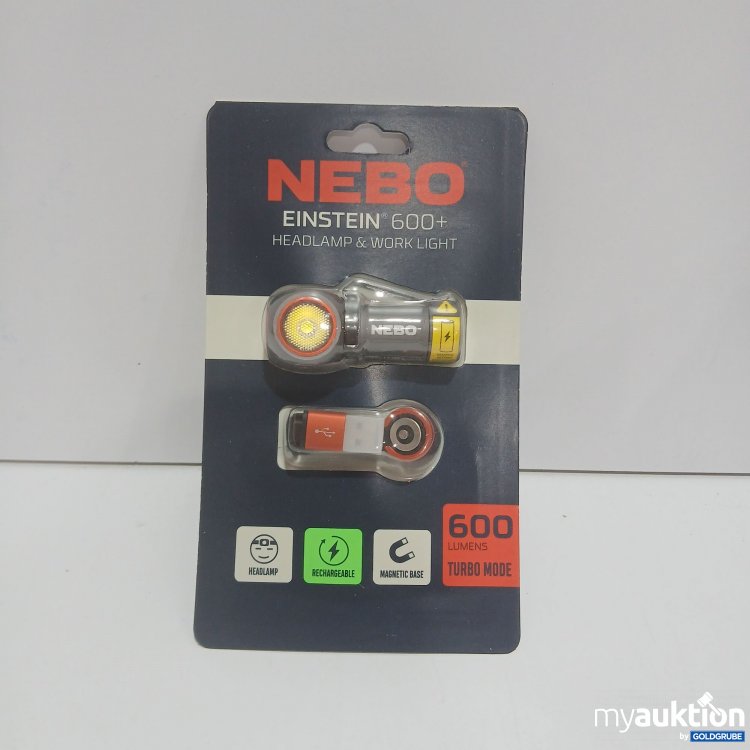 Artikel Nr. 518166 Artikel Nr. 518166: Nebo Einstein 600+ Headlamp & Work Light
