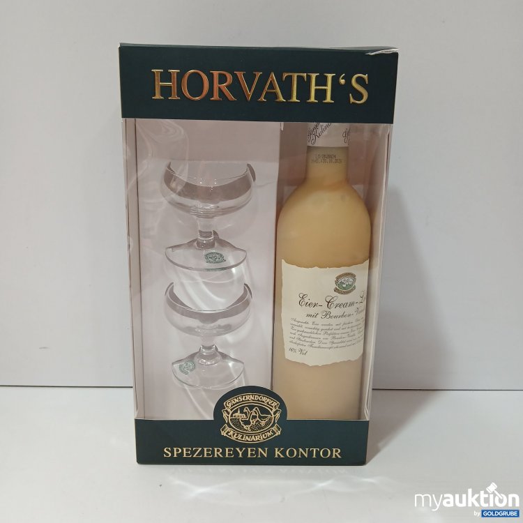Artikel Nr. 835166 Artikel Nr. 835166: Horvath's Spezereyen Kontor Eier Cream Likör 700ml inkl. 2 Likörschalen