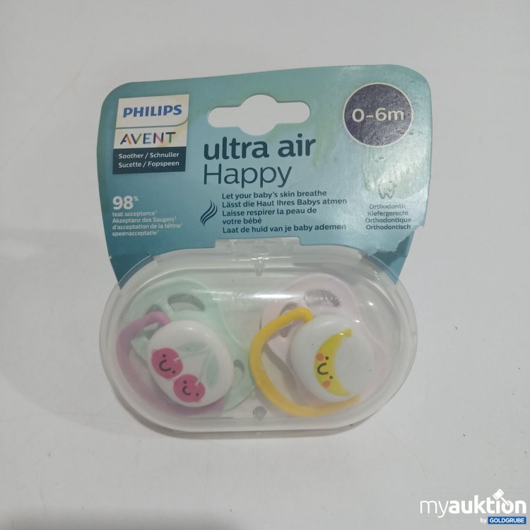 Artikel Nr. 877166 Artikel Nr. 877166: Philips Avent Ultra Air Happy Schnuller 2 Stück 0-6m