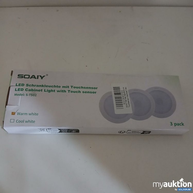 Artikel Nr. 922166: SOAIY LED Schrankleuchte mit Touchsensor S-TS02 3 pack