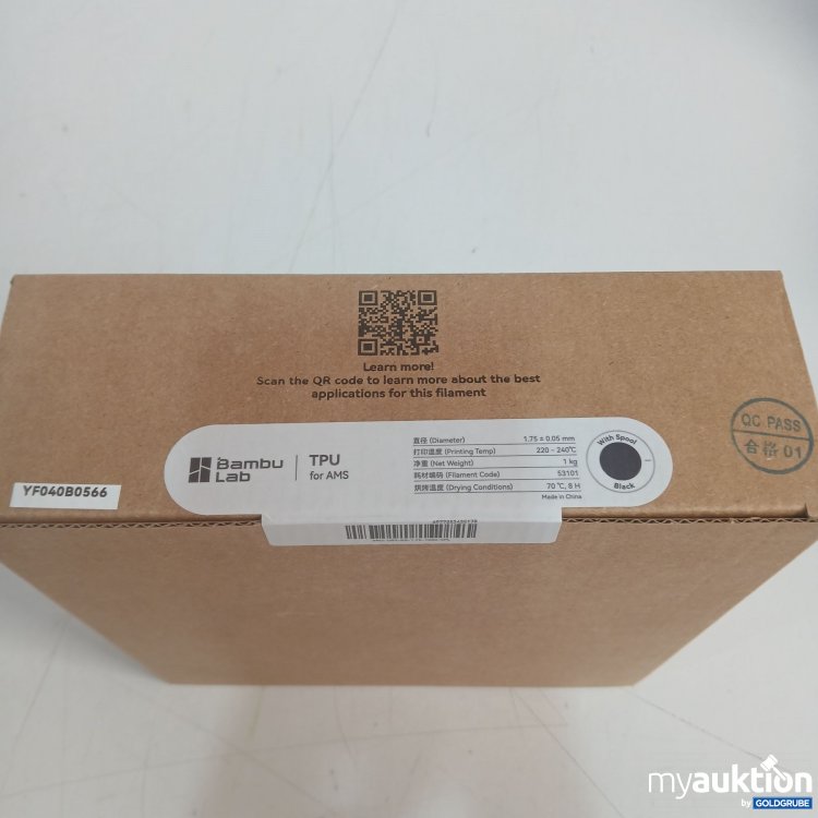 Artikel Nr. 992166 Artikel Nr. 992166: Bambu Lab 3D Filament 1.75 YF040B0566 schwarz