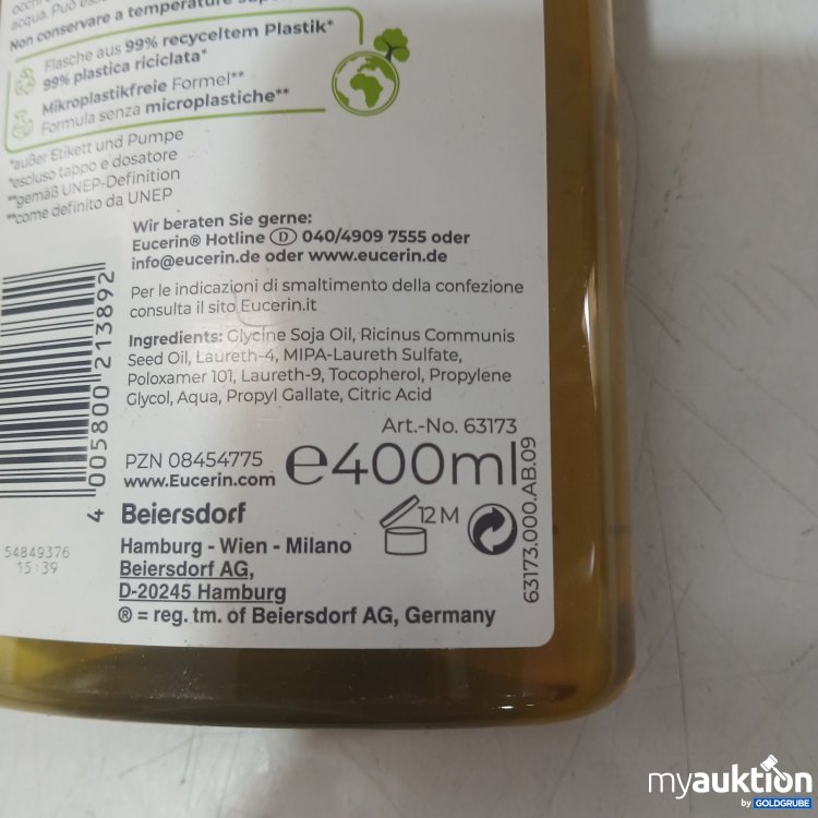 Artikel Nr. 468167 Artikel Nr. 468167: Eucerin AtopiControl Beruhigendes Dusch- und Badeöl 400 ml