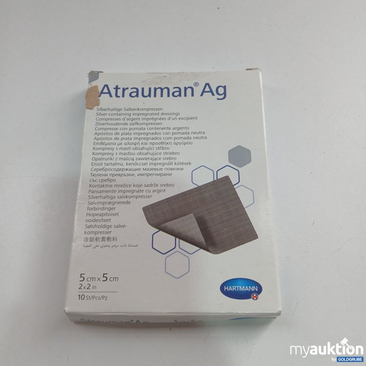 Artikel Nr. 820167 Artikel Nr. 820167: Hartmann Atrauman Ag Selbenkompressen 5cm x5cm 10St.