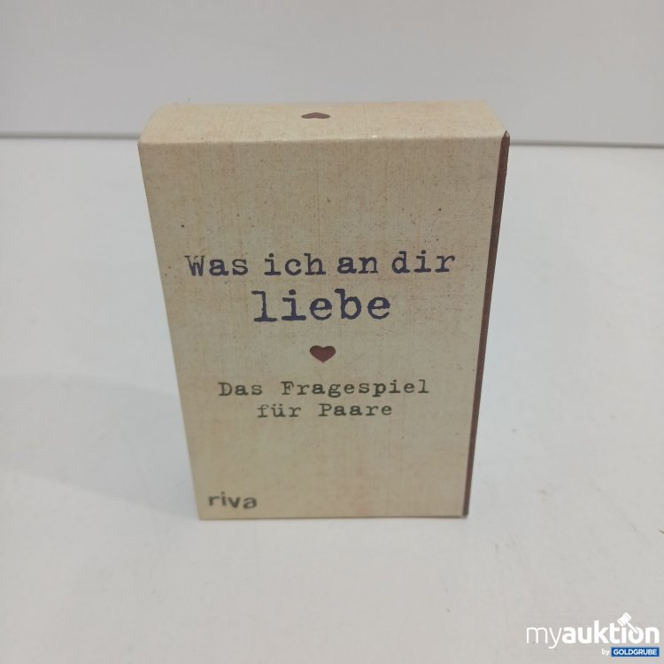 Artikel Nr. 887167 Artikel Nr. 887167: Riva Was ich an dir liebe Das Fragespiel für Paare