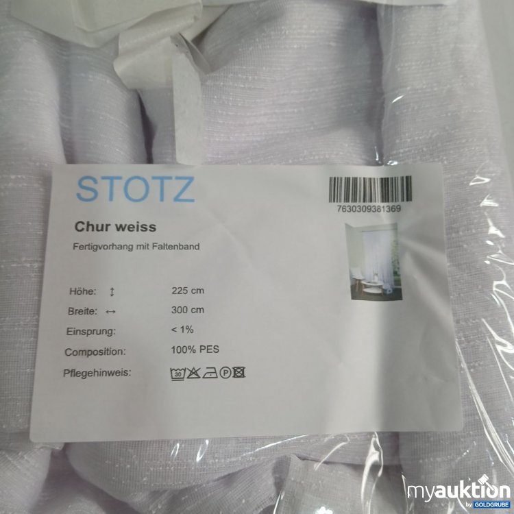 Artikel Nr. 447168 Artikel Nr. 447168: STOTZ Chur weiß Fertigvorhang mit Faltenband
