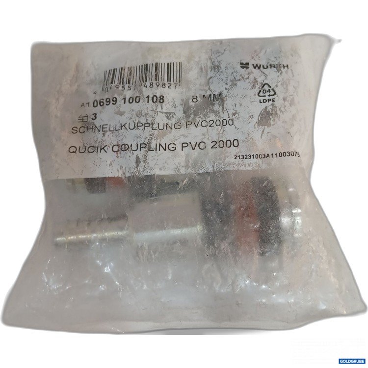 Artikel Nr. 524168: Würth Schnellkupplung PVC2000 8mm
