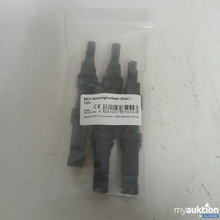 Artikel Nr. 903168 Artikel Nr. 903168: MC4 Abzweigbuchsen