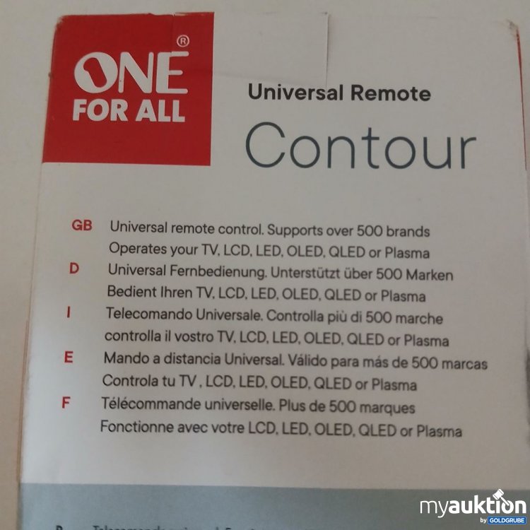 Artikel Nr. 922168: ONE FOR ALL Universal Remote Contour