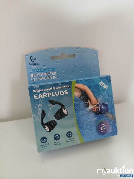 Artikel Nr. 938168 Artikel Nr. 938168: Eargrace Waterproof Swimming Earplugs 2 Pairs