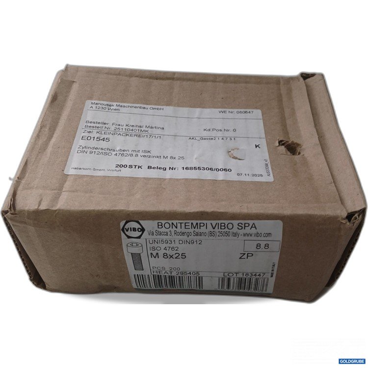 Artikel Nr. 957168: Vibo Zylinderschrauben mit ISK 