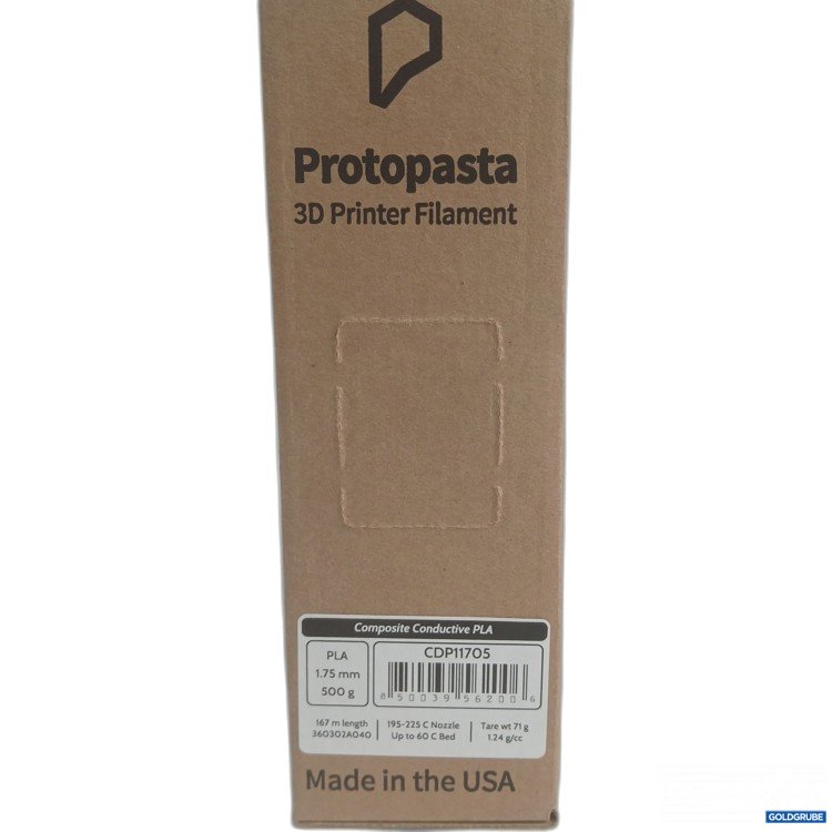 Artikel Nr. 992168: Protopasta 3D Filament 1.75mm 500g Farbe schwarz