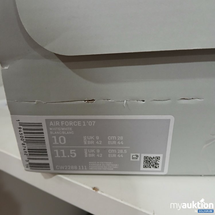 Artikel Nr. 997168 Artikel Nr. 997168: Nike Air Force 1 '07 Weiß Größe 44