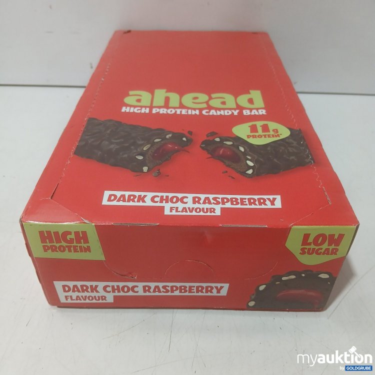Artikel Nr. 468169 Artikel Nr. 468169: ahead High Protein Candy Bar Dark Choc Raspberry 14x45g