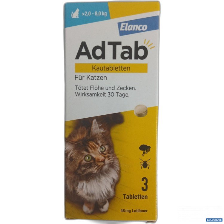 Artikel Nr. 982169 Artikel Nr. 982169: Elanco Ad Tab Kautabletten Katze 3x48mg