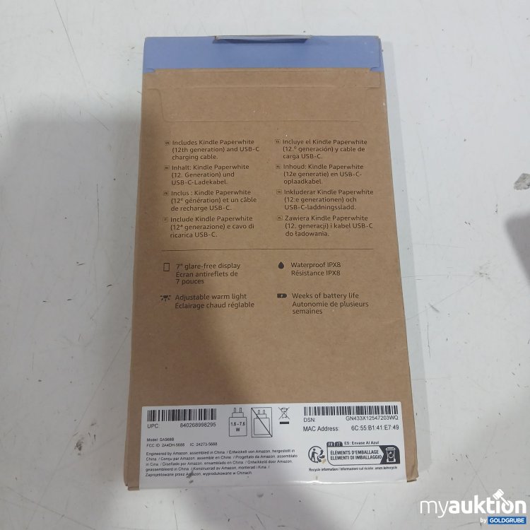 Artikel Nr. 986169 Artikel Nr. 986169: Amazon kindle paperwhite Gen12 black 16GB