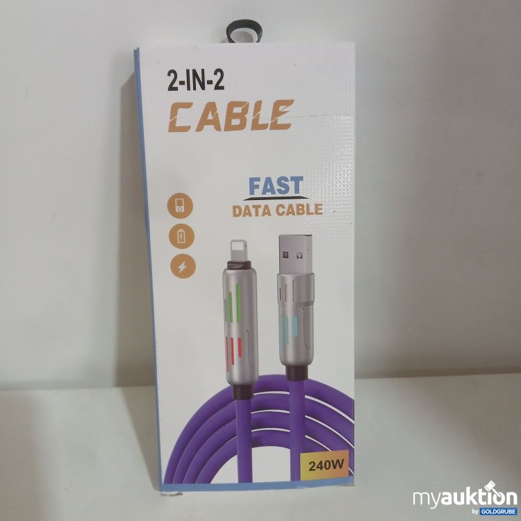 Artikel Nr. 990169 Artikel Nr. 990169: 2in2 Fast Charging Cable 240W 1,5 m