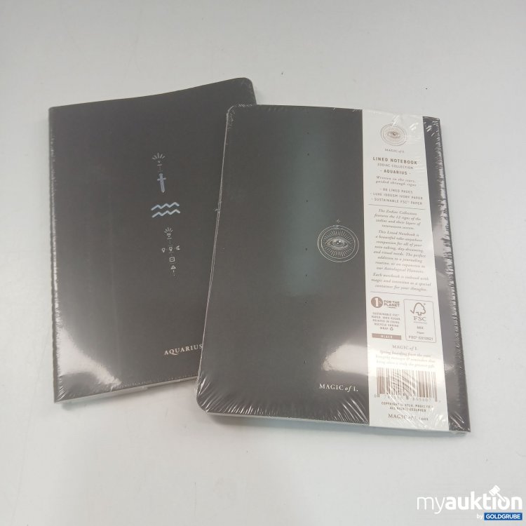 Artikel Nr. 867170: Magic of1 Lined Notebook Aquarius 2 Stück A5