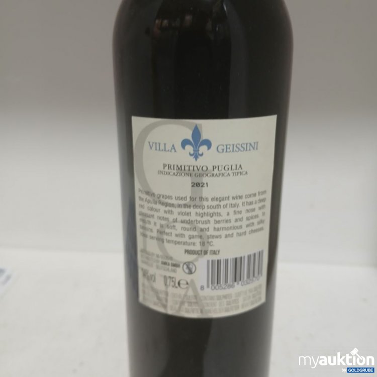 Artikel Nr. 969170: Villa Geissini Primitivo Puglia 2021 750ml