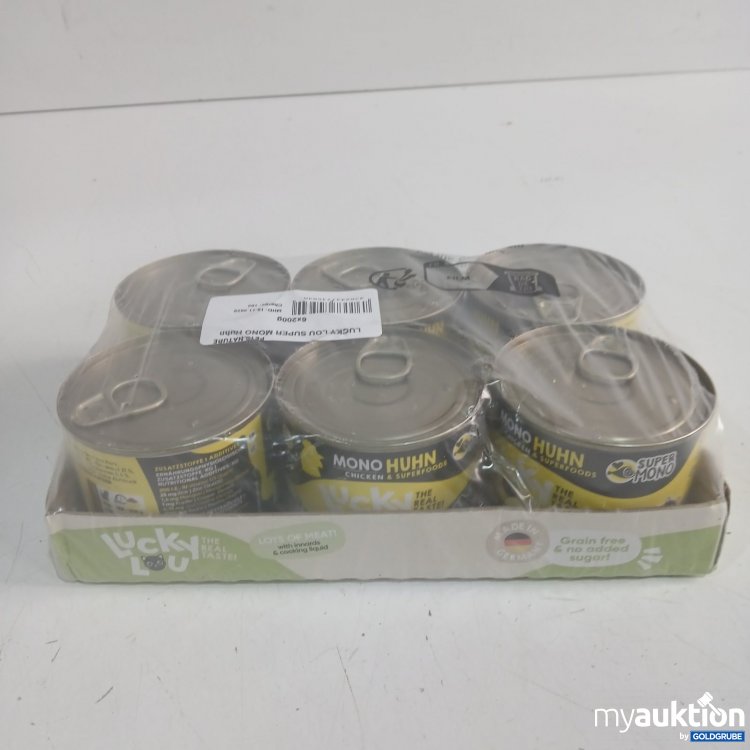 Artikel Nr. 471171: Lucky Lou Super Mono Huhn Katzenfutter 6x200g