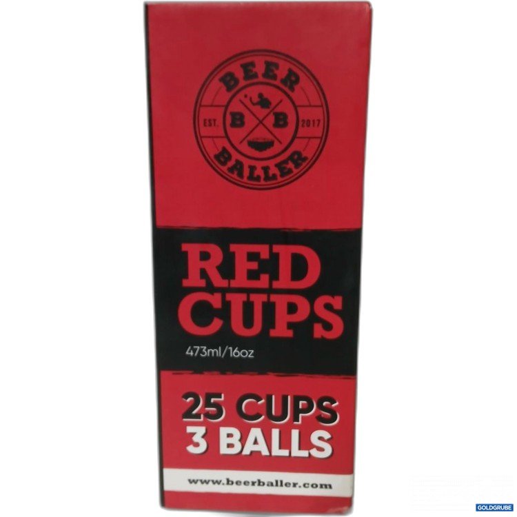 Artikel Nr. 913171: Beer Baller Red Cups 25 Stück 473 ml