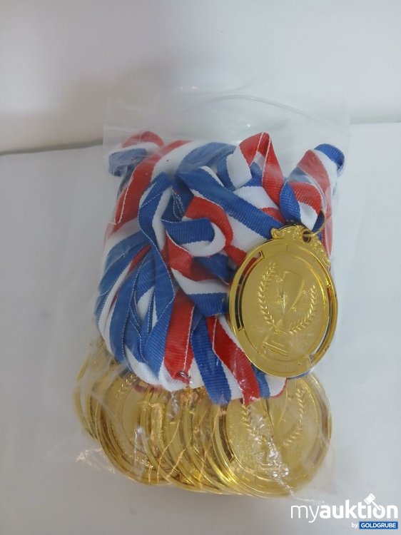 Artikel Nr. 938171 Artikel Nr. 938171: Goldmedaille mit Band 12er Set