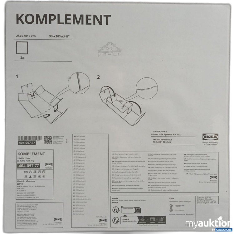 Artikel Nr. 964171 Artikel Nr. 964171: Ikea Komplement 25x27x12cm 404.057.77