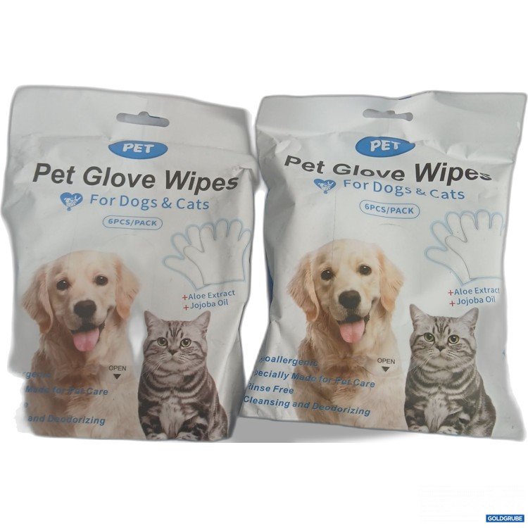 Artikel Nr. 982171: Pet Glove Wipes Für Hunde und Katzen 2x6Pack