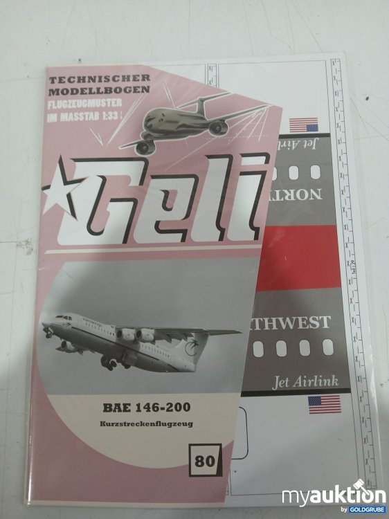 Artikel Nr. 995171 Artikel Nr. 995171: GELI Technischer Modellbogen Bae 146-200