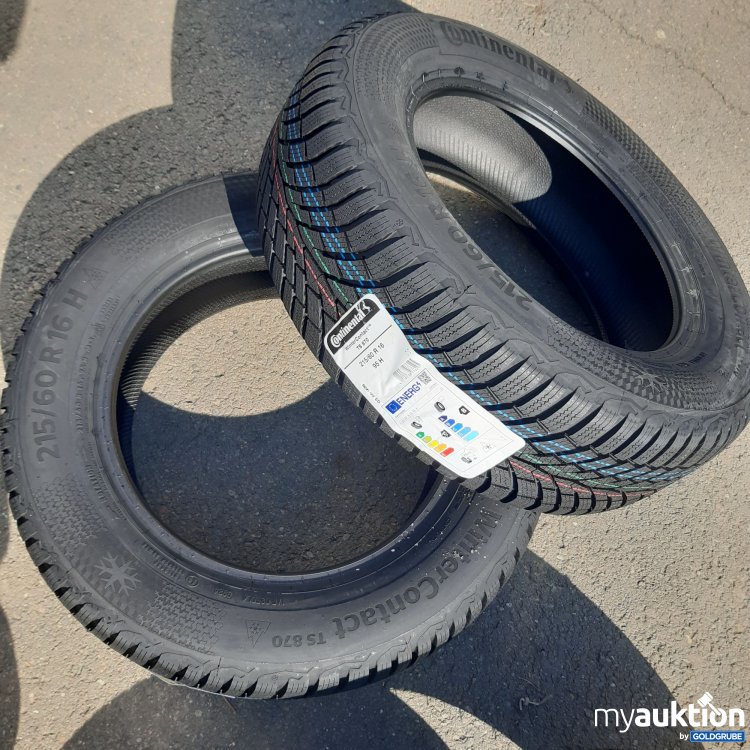 Artikel Nr. 439172 Artikel Nr. 439172: Continental WinterContact TS870 215/60R16 95H 2 Stück