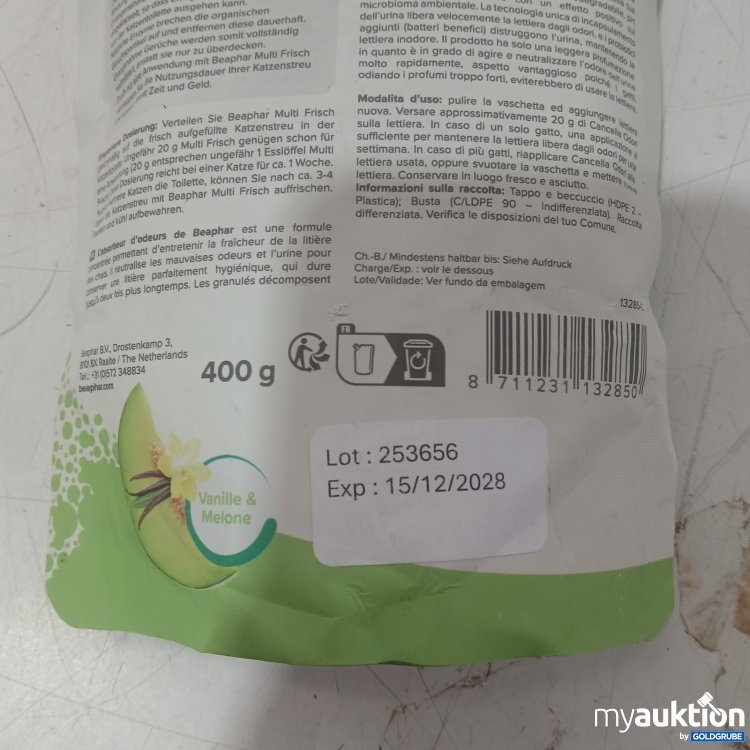 Artikel Nr. 468172: Beaphar Multi Frisch Geruchsstopper für Katzentoiletten 400 g