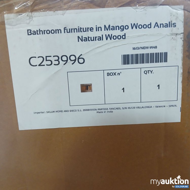 Artikel Nr. 832172 Artikel Nr. 832172: Sklum Bathroom furniture in Mango Wood Analis Natural Wood C253996
