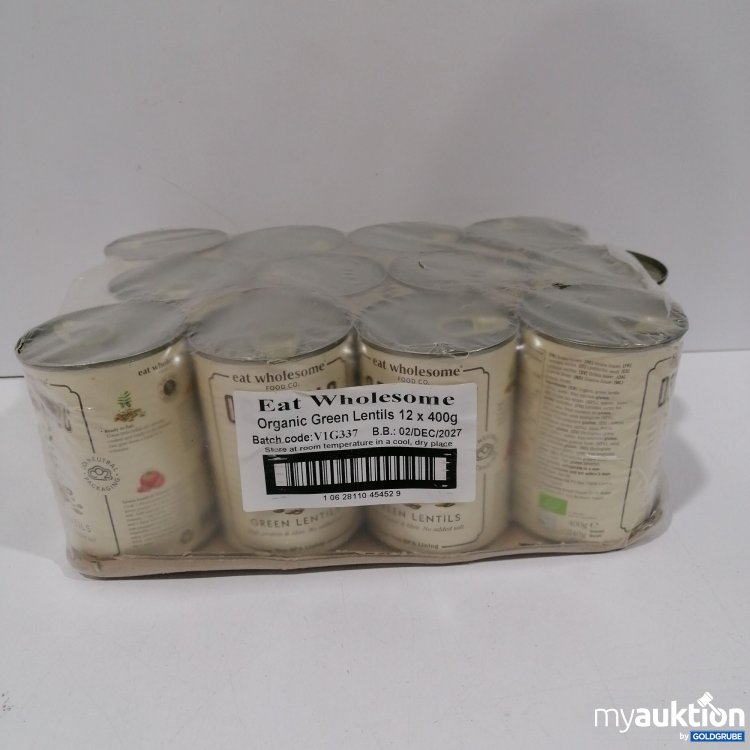 Artikel Nr. 875172: Eat Wholesome Organic Green Lentila 12x400g