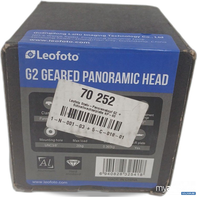 Artikel Nr. 986172 Artikel Nr. 986172: Leofoto G2 Geared Panoramic Head