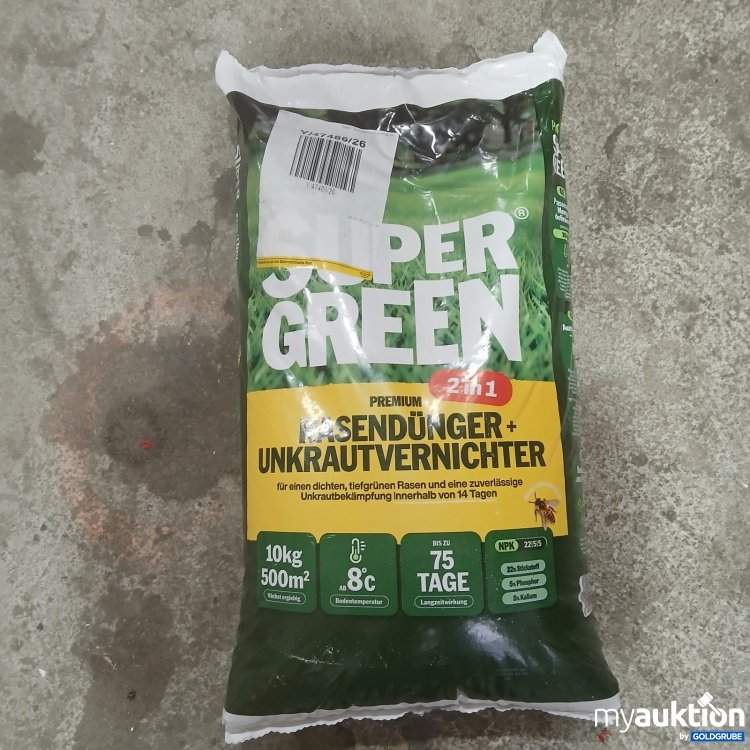 Artikel Nr. 465173 Artikel Nr. 465173: Super Green Rasendünger + Unkrautvernichter 10 kg