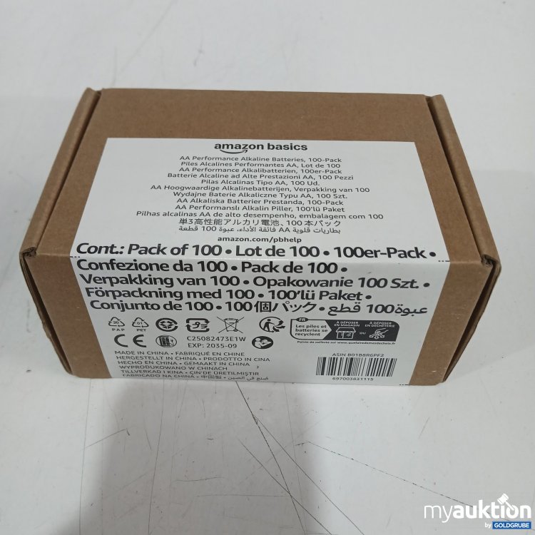 Artikel Nr. 472173 Artikel Nr. 472173: amazon basics AA Performance Alkaline Batteries 100er-Pack