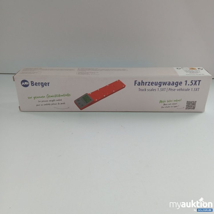 Artikel Nr. 834173 Artikel Nr. 834173: Berger Fahrzeugwaage 1.5XT