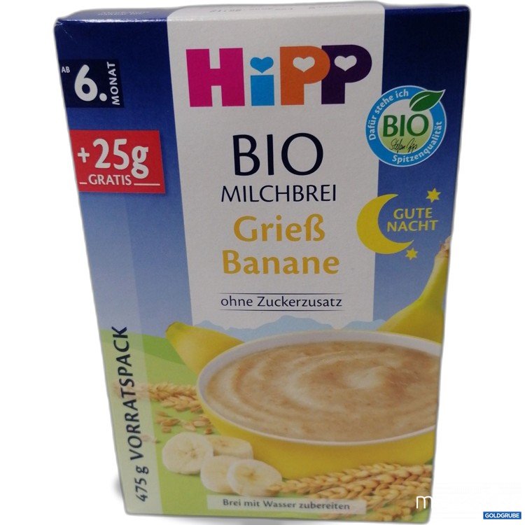 Artikel Nr. 891173: Hipp Bio Milchbrei Grieß Banane 475g